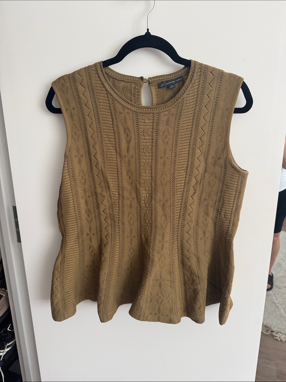 Green peplum Top